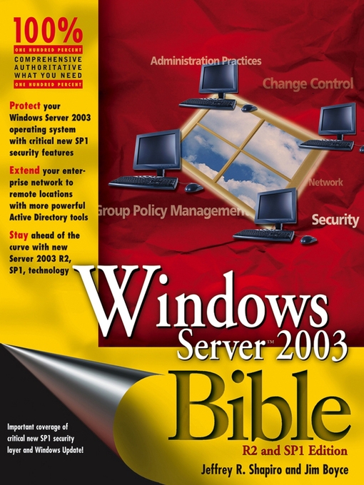 Cover image for Windows Server 2003 Bible